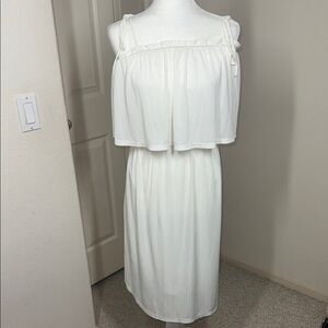 Leith White Spaghetti Strap Sundress for Brides.